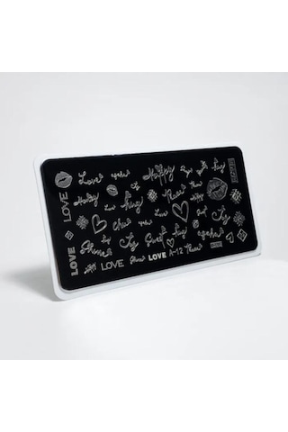 Nail Art Stampa Plakası Stamper Desen Baskı Paleti