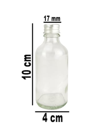 Digithome 132 Li 50 Ml Gümüş Kapaklı Söz Nişan Hediyelik Kolonya Koku Süs Cam Şişesi C1-1-149