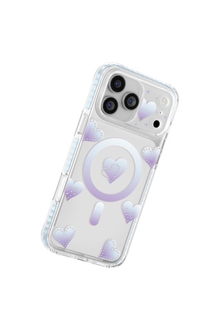 İphone 17 Pro Max Uyumlu Kılıf M-safe Şarj Özellikli Zore Paris Elvo Sert Pc Kapak Mavi