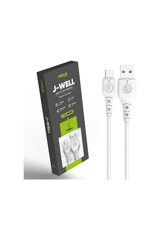 Jopus JO-DK9 J-WELL Universal 1 M Type C Data Kablosu Beyaz
