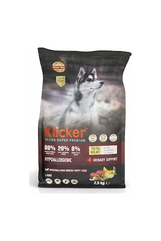 Klicker Yavru Köpek Maması Hypoallergenıc Kuzulu 2,5 Kg