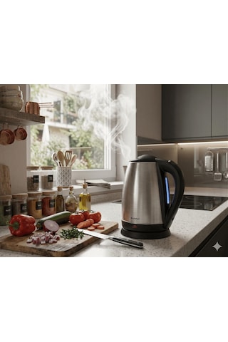 Sunny Flora SN5KTL38 1.7 L Led Işıklı Çelik Kettle Su Isıtıcı