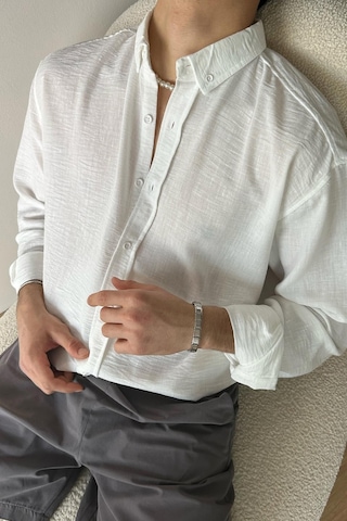 Chill Cozy Relax Fit Beyaz Gömlek-beyaz Beyaz