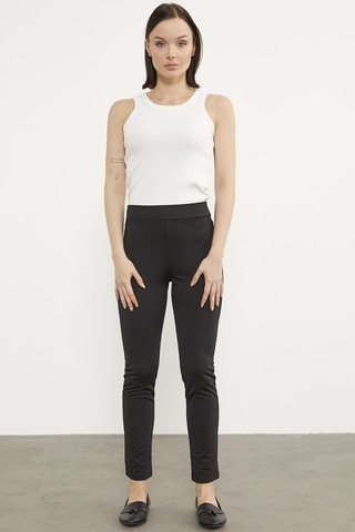 Süs Cepli Aksesuar Detaylı Tayt - Siyah 001