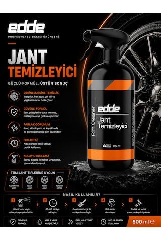 Edde Araba Araç Oto Jant Temizleyici Sprey 500ml Oto Detailing