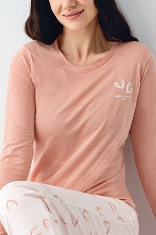 Pierre Cardin 9061 Modal Uzun Kol Kadın Pijama Takımı V1 Retro Pembe