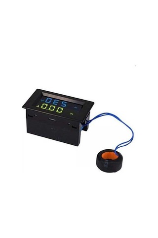 Besthome1 Çift Gösterge Lcd Ac Voltmetre Ampermetre D85-2042a Kırmızı