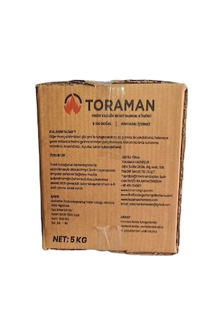 Fındık Kabuğu Briket Mangal Kömürü 5 Kg - Dumansız - Uzun Yanma