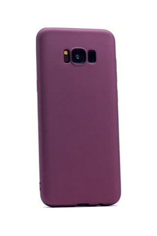 Samsung Galaxy Uyumlu S8 Kılıf Esneyebilen Şık Sofina Silikon Kapak Bordo