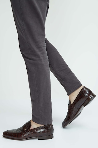 Tamer Tanca Erkek Hakiki Deri Kahverengi Makosen Ayakkabı 183 26201 Erk Ayk Y23 Kahve Kroko Kahverengi