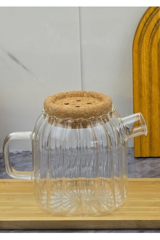 Ecolis Cam Yağdanlık Takımı - Mantar Kapaklı Yağlık Takımı - 2x750 Ml