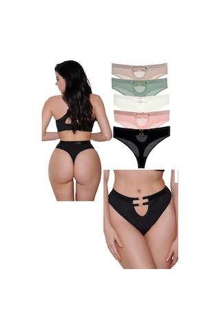 Vanilya Secret New Pamuk Tanga 5'li Paket Çok Renkli