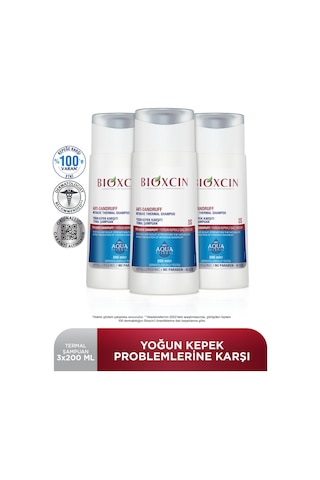 Aqua Thermal Ds Yoğun Kepeğe Karşı Etkili Şampuan 200 Ml 3 Lü Set