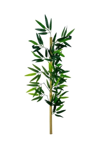 5li Set Yapay Bambu Sopası 10 Yapraklı 90cm Yapay Çiçek Bambu Duvarı Separatör Çiçeği Yapay Çiçek