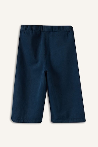 Defacto Wıde Leg Nakışlı Geniş Paça Gabardin Pantolon Kız Bebek H4729a526smnv147 Lacivert-nv147