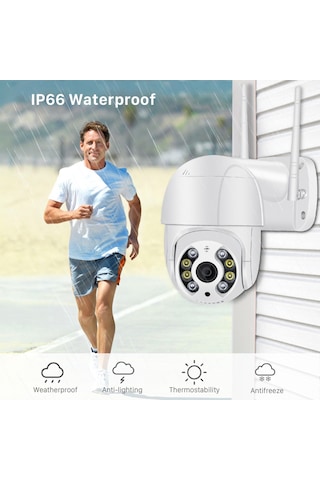 Yeni Sınır Ötesi Kablosuz Wifi Gözetim Kamerası Çift Işık Kaynağı Aı Akıllı Bulut Depolama Gözetim Kubbe Kamera 1080p Abd 2 Milyon 3,6 Mm 60 Metre