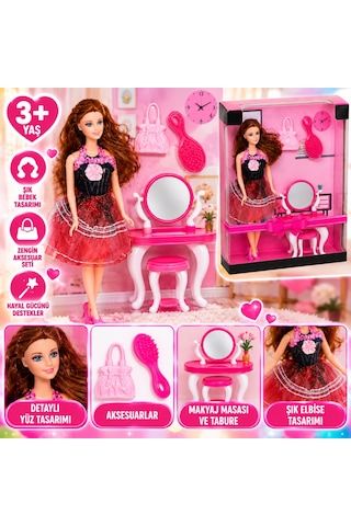 Northcity 02266 Anlily Makyaj Masalı Bebek / +3 Yaş Bx Standart
