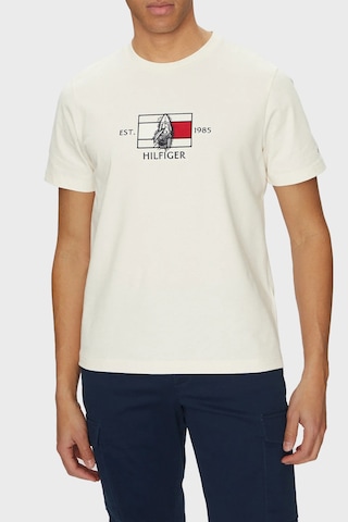 Tommy Hilfiger Erkek T Shirt Mw0mw38628 Z00 Açık Bej Açık Bej
