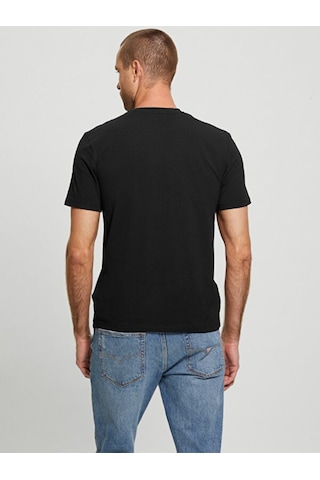 Guess Erkek Siyah T-shirt Çok Renkli