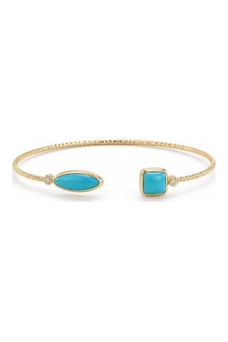 Turkuaz Taşlı Bileklik Gold Turkuaz Taşlı Bileklik Gold