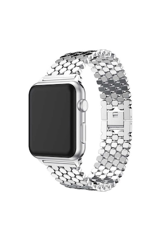 Watch Ultra 49mm Kordon Uyumlu Krd-30 Metal Strap Kayış Mkst- Gold