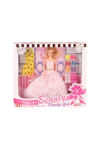 207 Ayakkabı Setli Candy Girl Bebek -efe Toys Standart