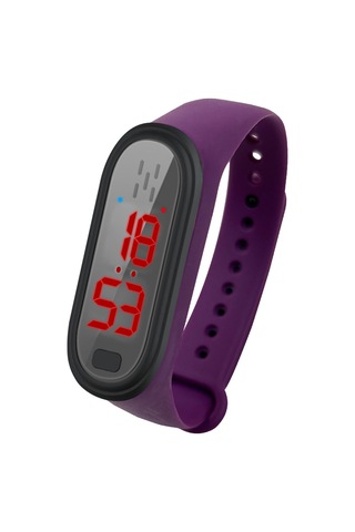 Yaozixa Usb Şarjlı Ultrasonik Sıkıntı Verici Ve Sıcaklık Ölçer Bileklik - 3 Mod, Mor Renk
