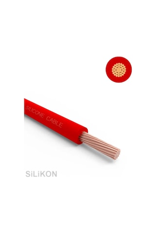 1x1.5 MM2 SIAF 16 AWG Yumuşak Silikon Kablo 1 Metre - Kırmızı
