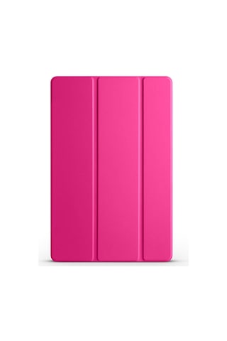 Xemu Galaxy Tab A9 Uyumlu Smart Cover Standlı 1-1 Kılıf-pembe Koyu Tablet Kılıfı
