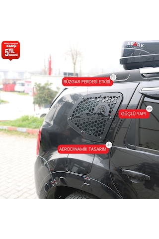 Dacia Duster 2010-2017 Yıl Aralığı Uyumlu Metal Kelebek Cam 2 Parça
