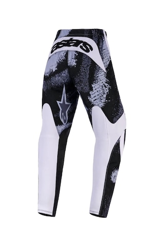 Alpinestars Youth Fluid Lahnd Genç Kros Motosiklet Pantolonu Siyah Beyaz Gri