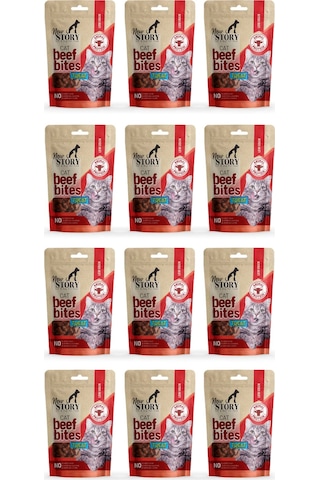 Cat Beef Bites 12x60gr. Biftekli, Kedi Ödül Maması