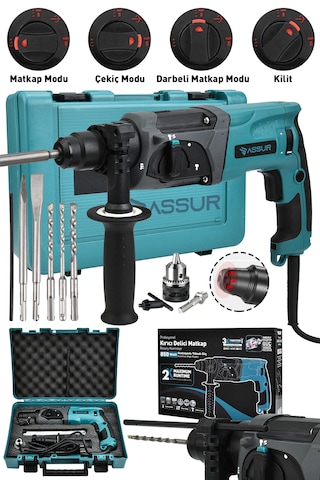 Assur ASR519-02-04 850 W Darbeli Kırıcı Delici Hilti Mavi