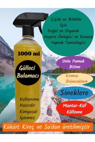 1000 Ml Gülleci Bulamacı Çiçekler Için Organik Haşere Kovucu Yaprak Temizleyici Unlu Pamuk Biti Sinek Ve Yaprak Biti, Kırmızı Örümcek, Manter,küf,külleme