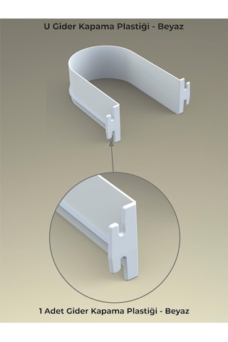 Mesan Gider Kapama Plastik  Beyaz (0098)