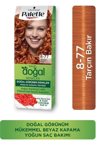 Palette Kalıcı Doğal Renkler Saç Boyası 8 - 77 Tarçın Bakır X 3 Ad