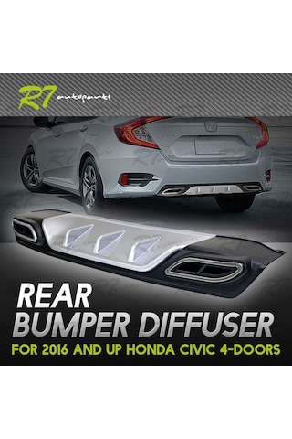 Honda Civic Fc5 Arka Difüzör Tampon Plastik  Amg Model 201