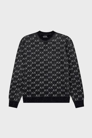 Armani Exchange Tamamı Logolu Regular Fit Bisiklet Yaka Kazak Erkek Kazak Xm002992 Af16916 Fc356 Siyah