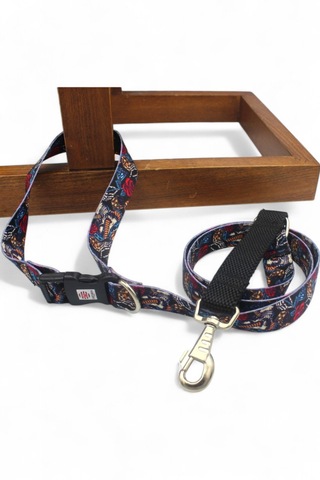 Caramelos Köpek Gezdirme Tasması, Bağlama Kilitli, Anti Shock 6 Çok Renkli