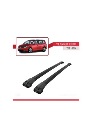 Volkswagen Touran 2010-2015 Arası İle Uyumlu Ace-1 Ara Atkı Tavan Barı Siyah