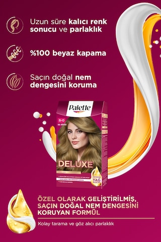 Palette Deluxe 8 - 0 Bal Köpüğü Saç Boyası (455871218)