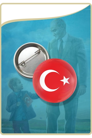 23 Nisan Rozet Seti -11 Toplam 10 Parça Çok Renkli 23 Nisan Rozet Seti -11 Toplam 10 Parça Çok Renkli