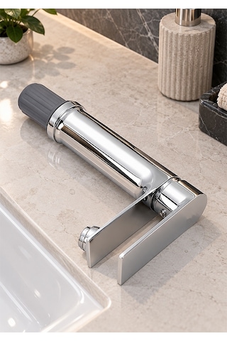 Lüks Krom Sabit Aç Kapa Kısa Lavabo Bataryası Su Tasarruflu, Dayanıklı, Modern Tasarım Krom Lüks Krom Sabit Aç Kapa Kısa Lavabo Bataryası Su Tasarruflu, Dayanıklı, Modern Tasarım Krom