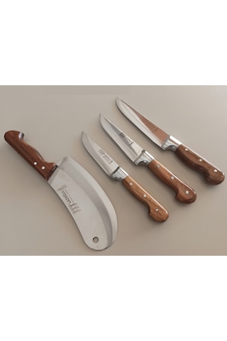 Lazoğlu Bıçak Seti Salata Soğan Zırh Bıçağı ve 3 Kasap Bıçağı