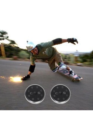 Homyl Kaykay Longboard Sürgülü Eldiven Için 2 Adet Siyah Siyah Çok Renkli