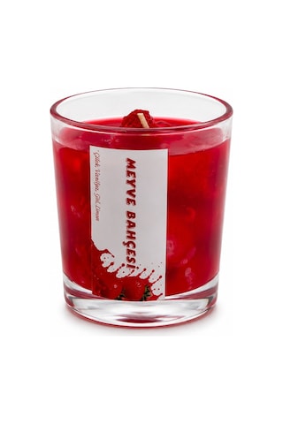 Gül Mum Candle Çilek Kokulu Mum - Cam Bardaklı Meyve Kokulu- 12'li Paket Diğer