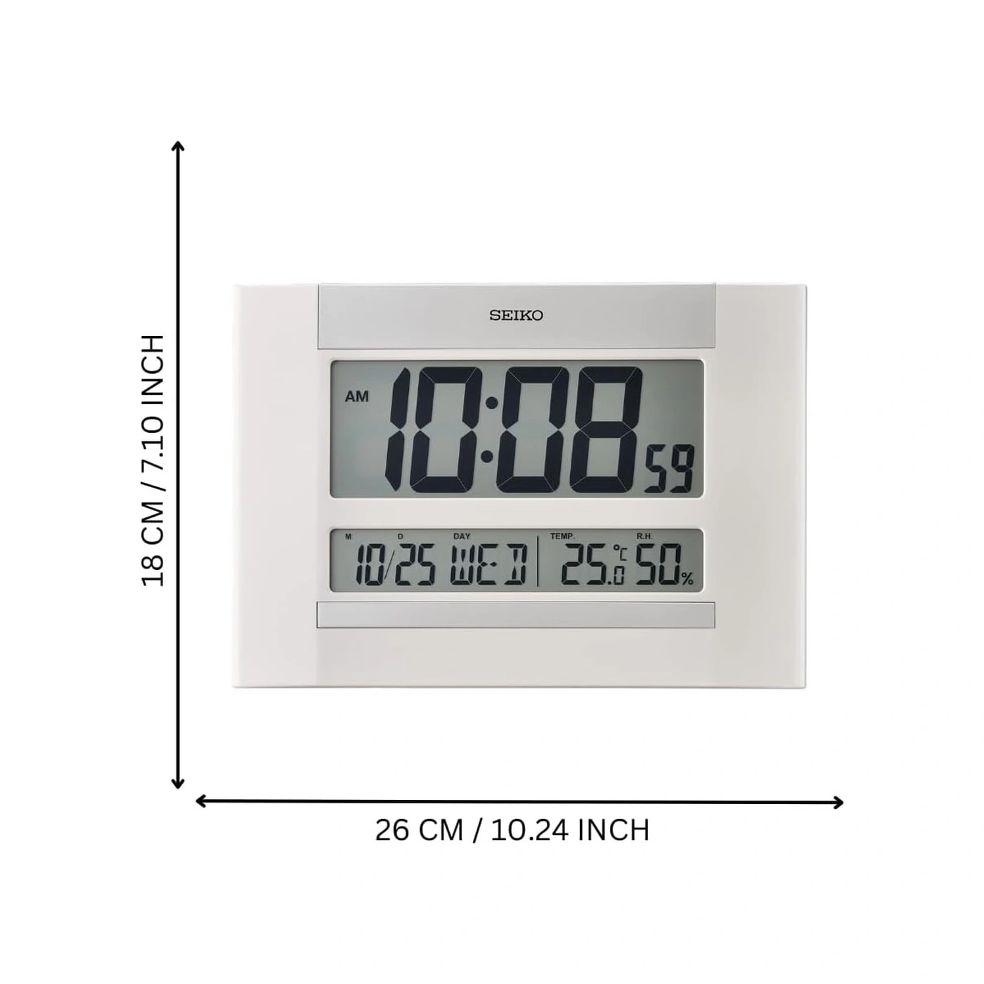 Seiko Clock Qhl088w Masa Saati Beyaz