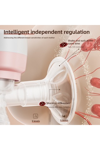 Maiyame Anne-bebek Akıllı Elektrikli Emziği: Otomatik Emme Ritmi, Sessiz Tasarım, Taşınabilir Entegre, İki Yollu Emme, Güvenli Malzeme, Pembe