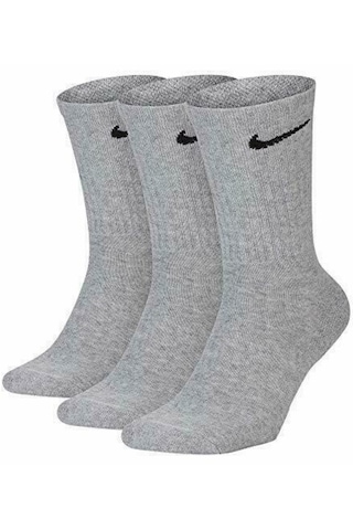 Nike Sx7664-901 Everyday Cushioned 3 Lü Çorap Seti Gri
