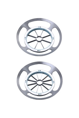 Sones Paslanmaz Çelik Yuvarlak Elma Dilimleyici Meyve Bölücü, Renk: 8 Kesim Diğer